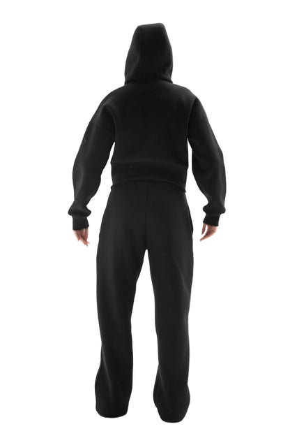 SUIT WITH DENIM LETTERS