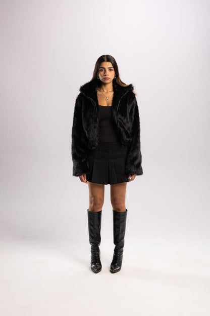 Short Fox Fur Jacket