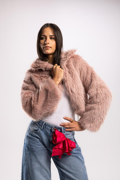 Short Fox Fur Jacket