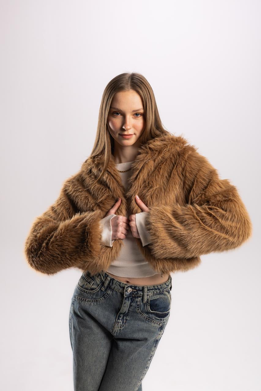 Short Fox Fur Jacket