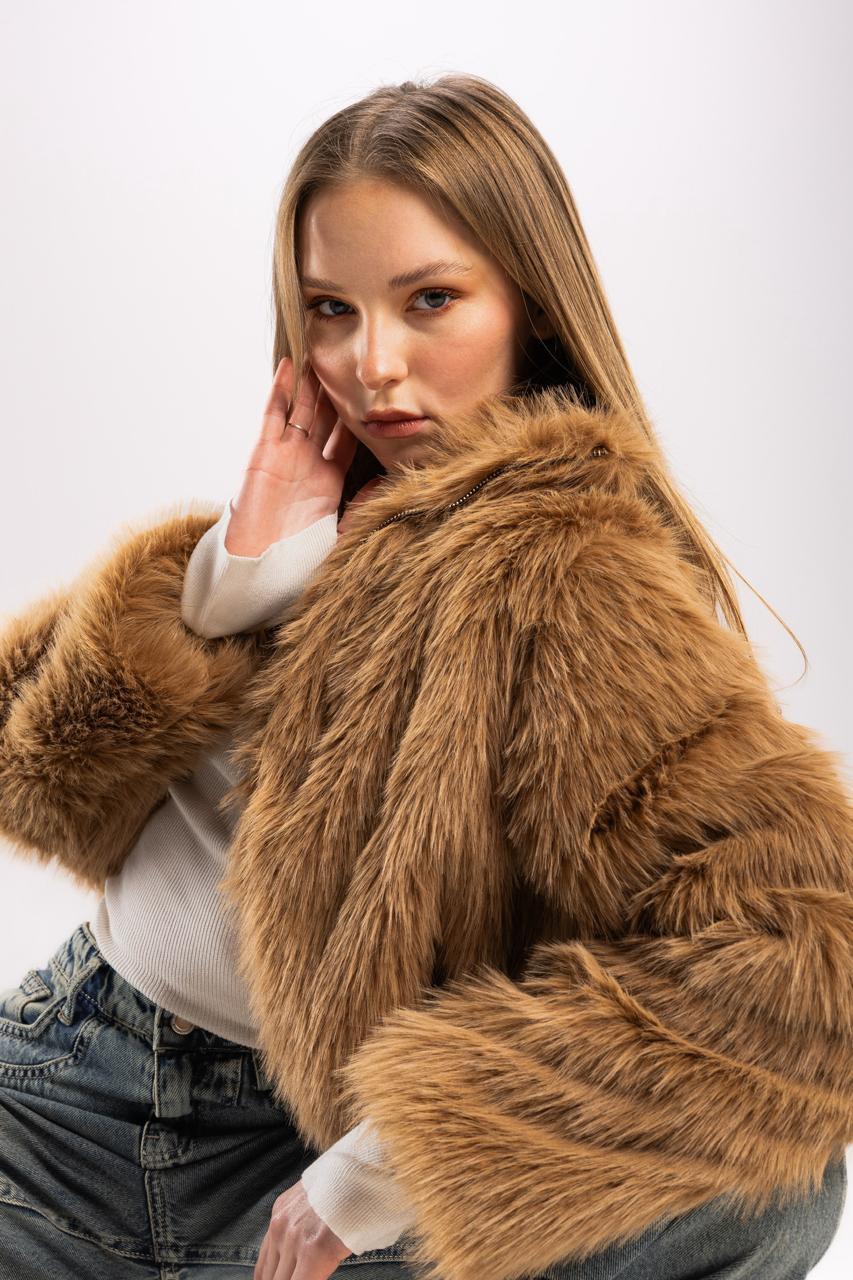 Short Fox Fur Jacket