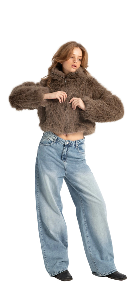 SHORT FOX FUR JACKER